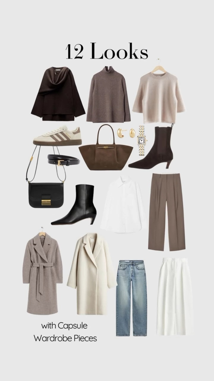 12 Looks with Winter Capsule Wardrobe Pieces

 Tags: Brown adidas samba outfit, brown tote bag, dark brown tailored straight leg trousers, brown trench coat outfit, chocolate brown turtleneck outfit, UK winter outfit, chic autumn outfit, work outfit Inspo, H&M high street outfit

#LTKuk #LTKeurope #LTKwinter