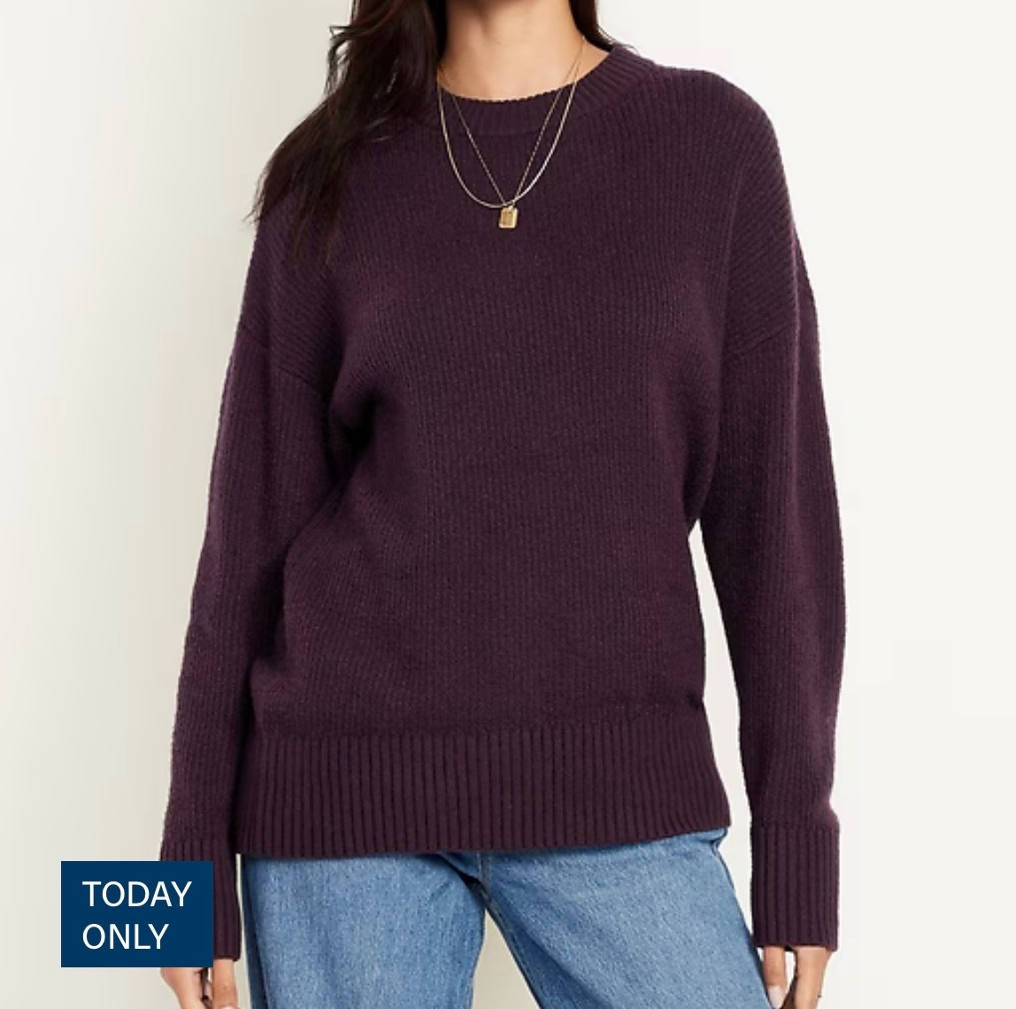 Old Navy daily deal $16!

SoSoft Crew-Neck Tunic Sweater

#LTKFindsUnder50 #LTKSaleAlert #LTKHoliday