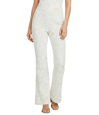 Muse by Marchesa Coordinating Rue Lace Flare Leg Pants | Dillard's