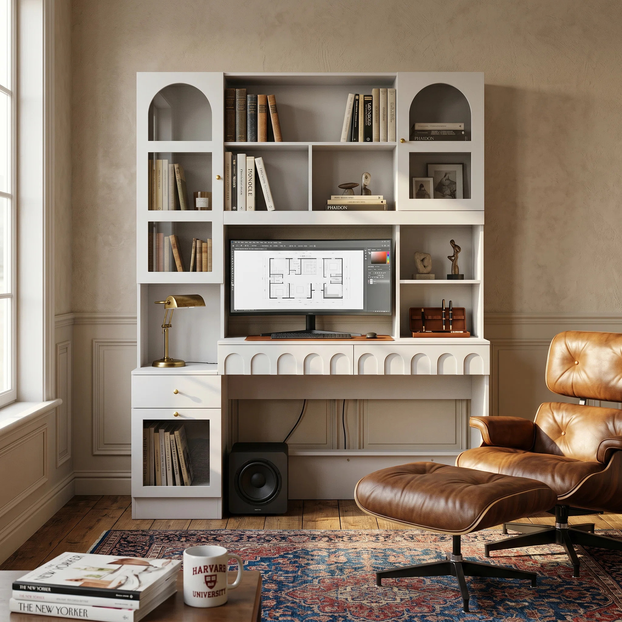 Wade Logan Calo Finished Back Scratch Resistant 3-Drawer Solid and Manufactured Wood Computer Desk with Hutch & Reviews - Wayfair Canada | Wayfair North America