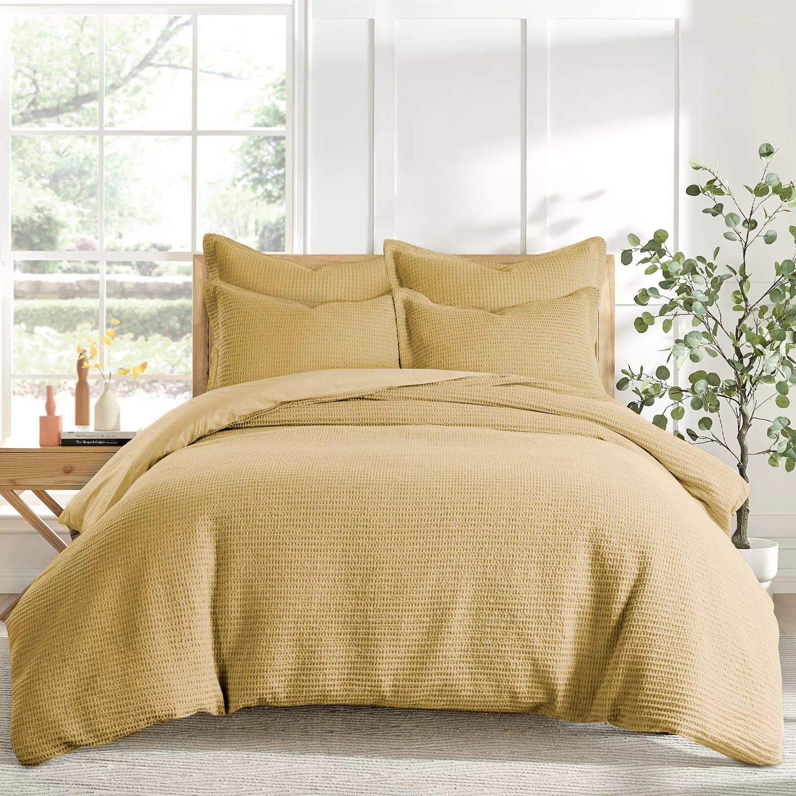 Levtex Home Cloud Waffle Duvet Cover Set, Yellow | Kohl's