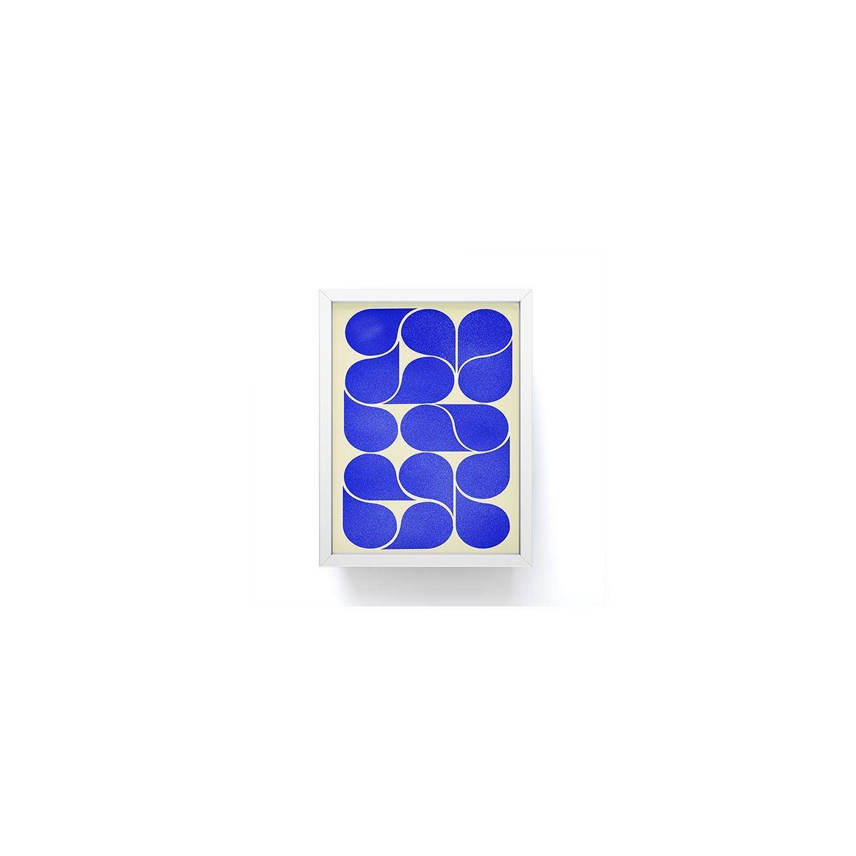Showmemars Blue midcentury shapes no8 Framed Mini Print - Society6 | Target