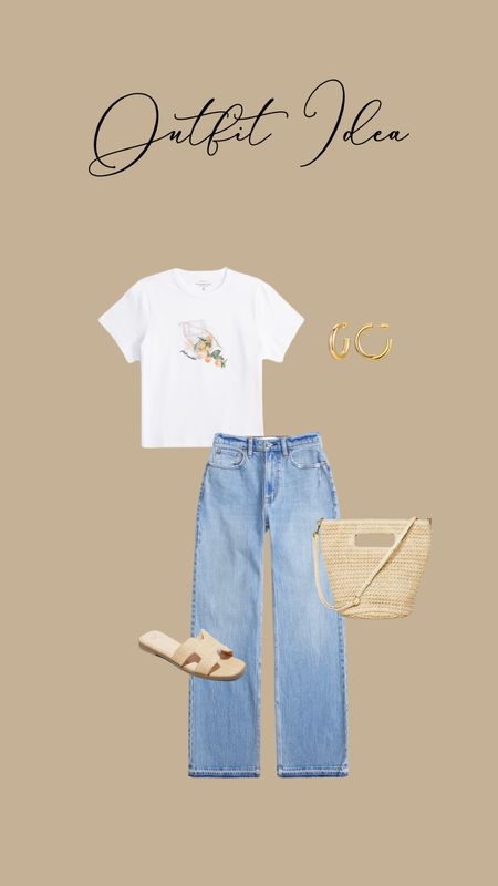 Outfit idea! Casual style- Abercrombie style- abercrombie 90’s relaxed jeans spring fashion 

#LTKfindsunder100 #LTKfindsunder50 #LTKstyletip