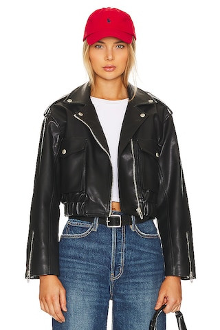 BLANKNYC Faux Leather Moto Jacket in Personal Calls from Revolve.com | Revolve Clothing (Global)