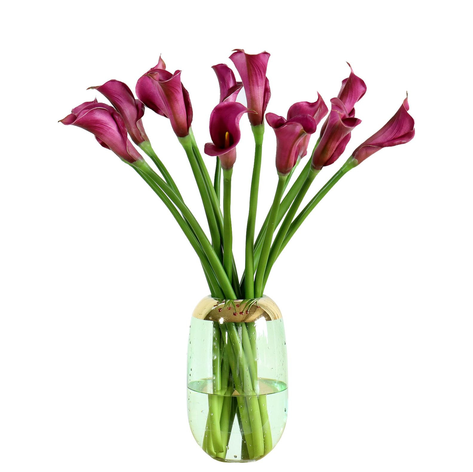 12 Piece 26" Purple Calla Lily Artificial Flowers,Real Touch Long Stem Faux Calla Lillies for Tal... | Amazon (US)