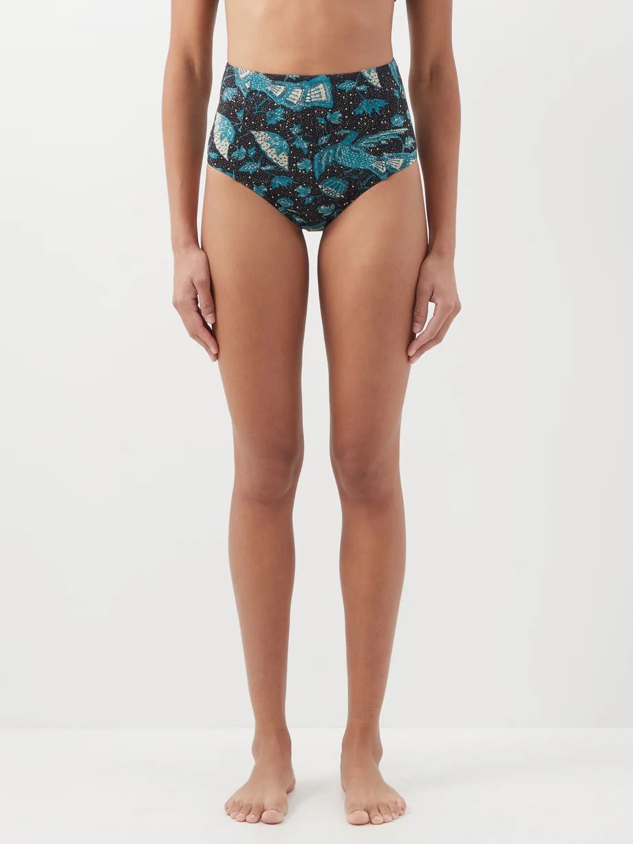 Zahara floral-print high-rise bikini briefs | Ulla Johnson | Matches (US)