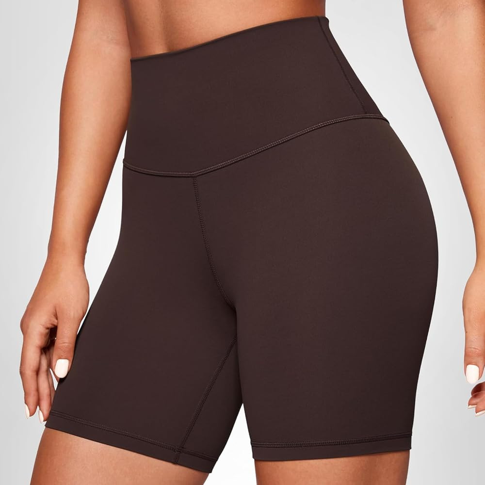 CRZ YOGA ButterLuxe Biker Shorts 6" - High Waisted Workout Running Volleyball Spandex Yoga Womens | Amazon (US)