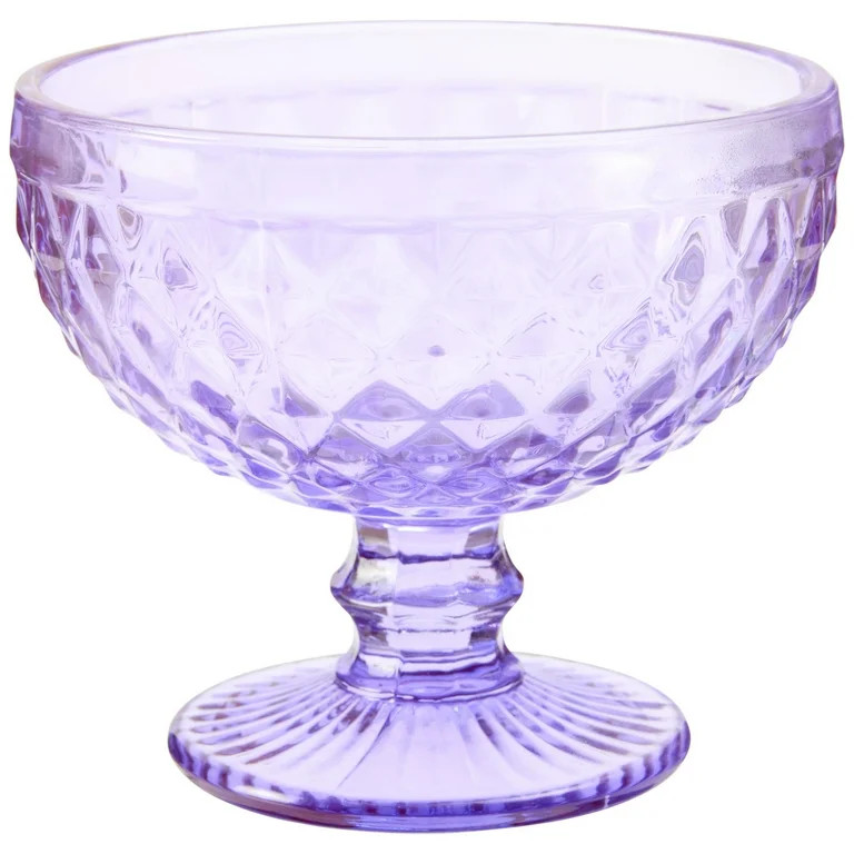 Bridgerton Stemmed Glass Cup, Purple | Walmart (US)
