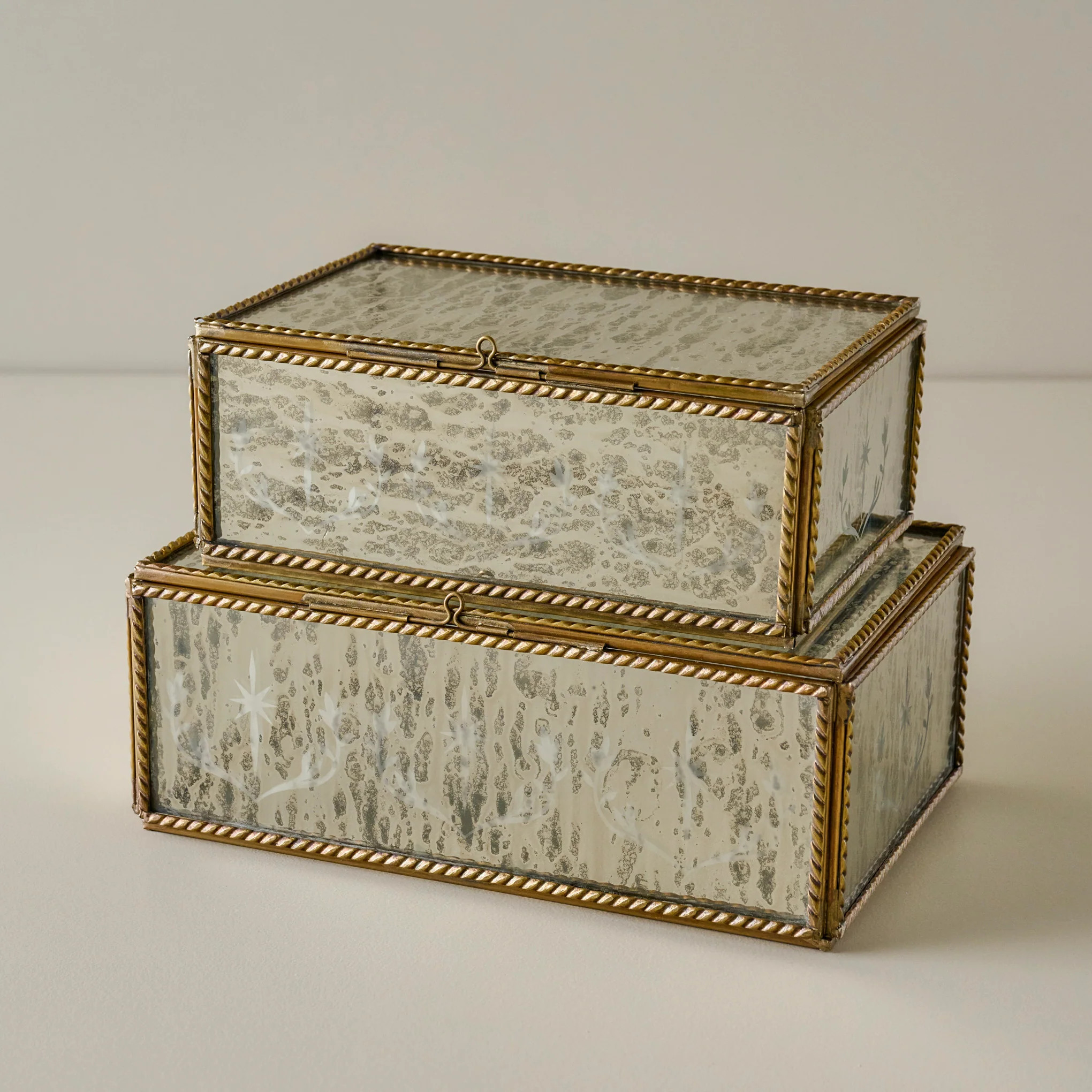 Helana Mercury Glass Accent Box | Magnolia