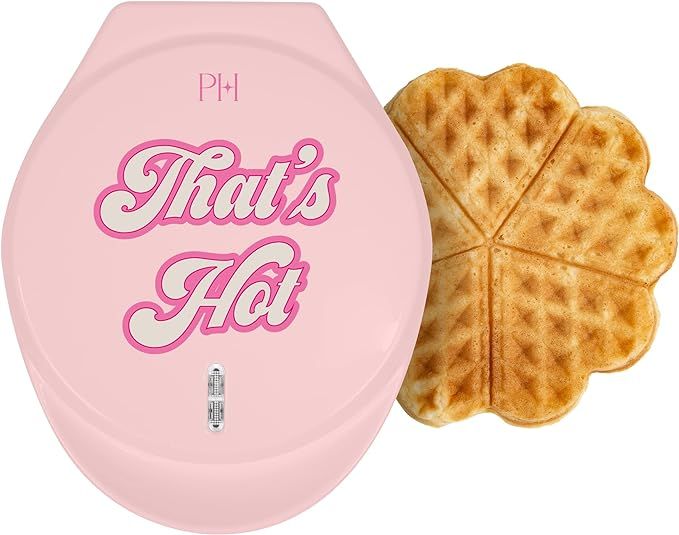 Paris Hilton Heart Waffle Maker, Makes 5 Mini Heart Shaped Waffles or 1 Individual Waffle, Easy t... | Amazon (US)
