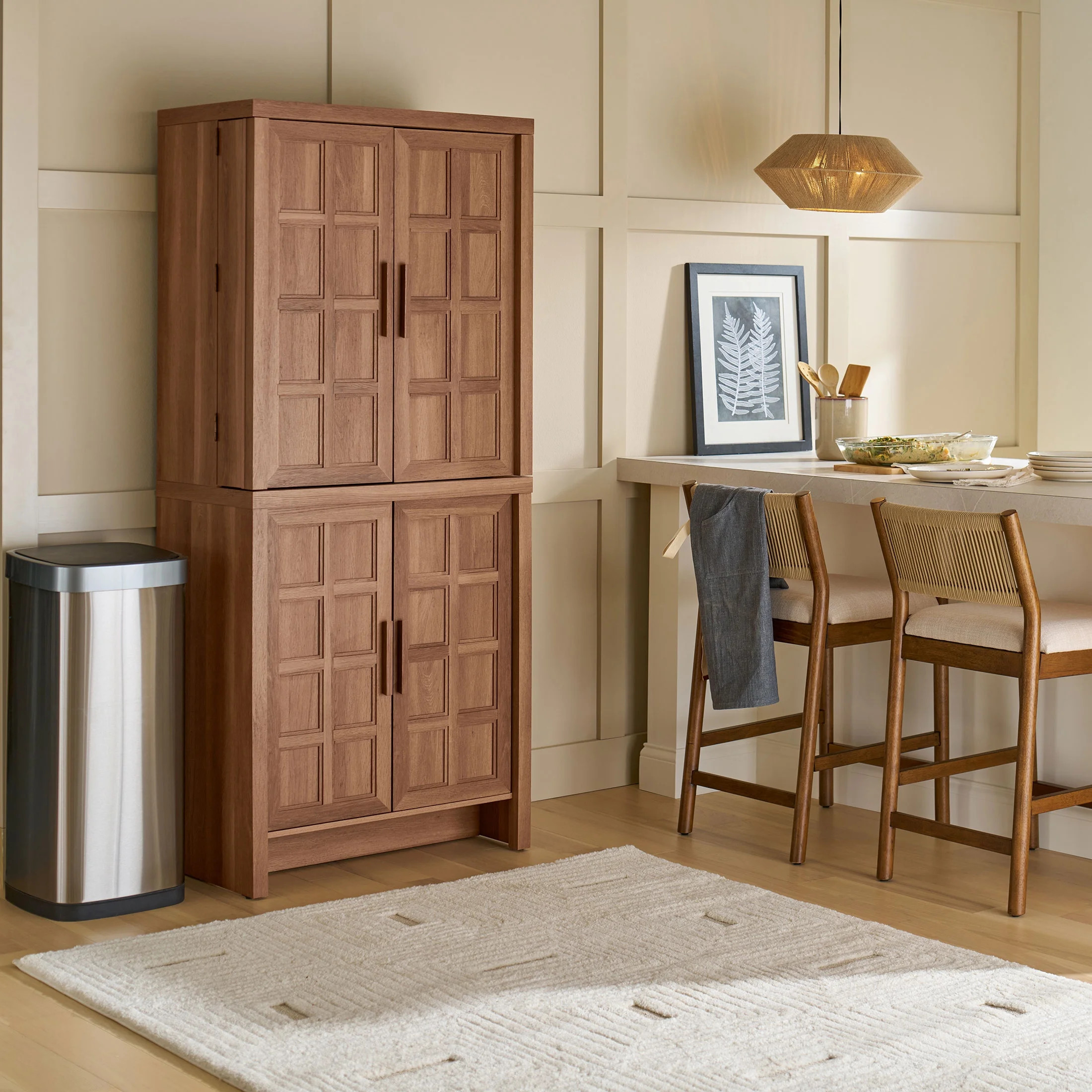 Better Homes & Gardens Mason Pantry Storage Cabinet, Brown Oak | Walmart (US)