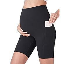POSHDIVAH Women's Maternity Yoga Shorts Over The Belly Bump Summer Workout Running Active Short P... | Amazon (US)