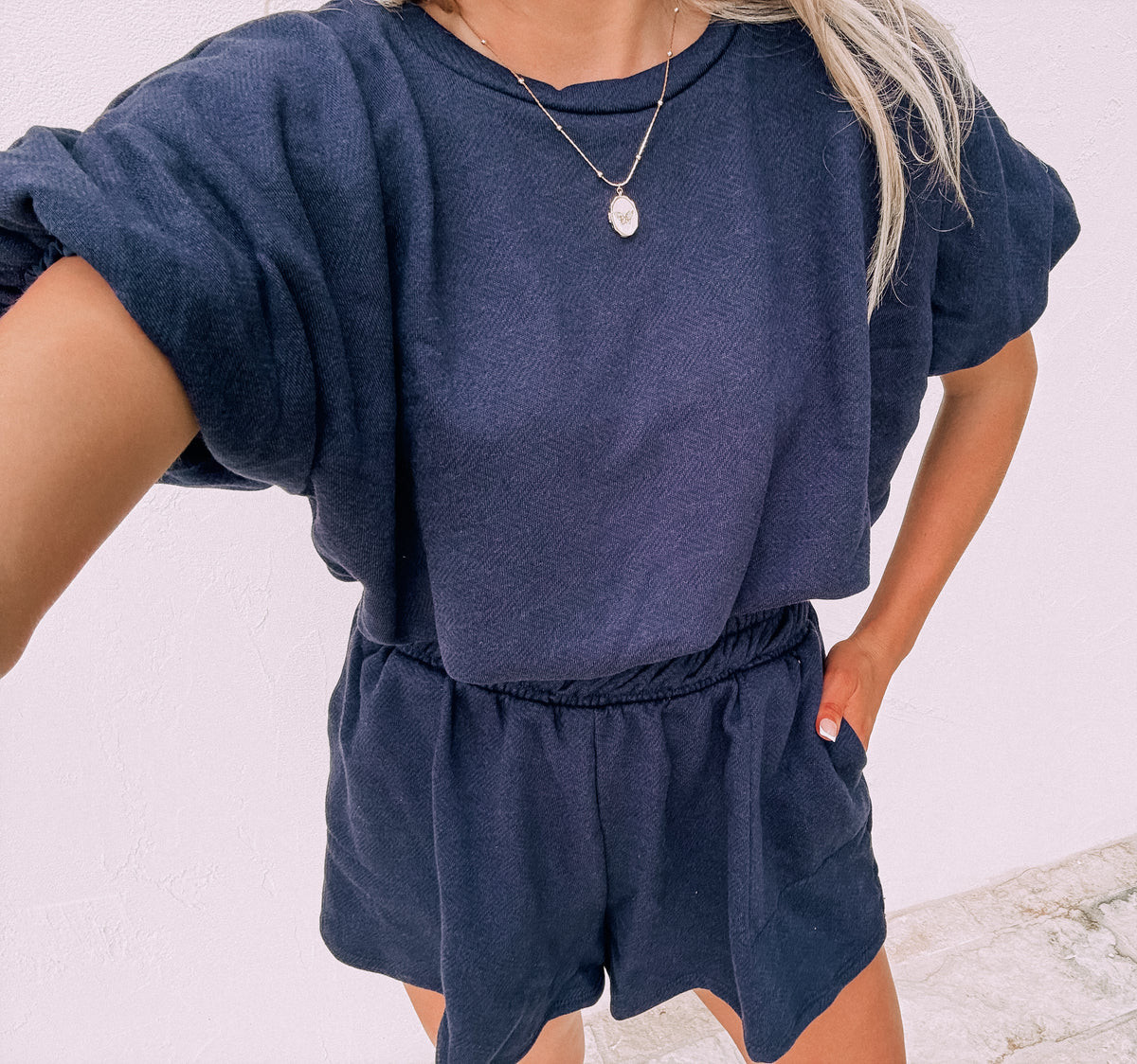 Cute City Short Set - Navy | CK Squared Boutique