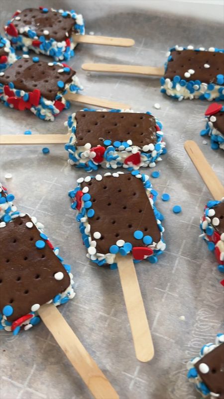 This might be the easiest patriotic dessert! 🇺🇸 🍨 Grab some mini ice cream sandwiches + sprinkles and you’re ready to go! 🙌 ❤️🤍💙 #MemorialDay #4thOfJuly #SummerTreats #4thOfJulyTreats #IceCreamSandwiches

#LTKParties #LTKFamily #LTKSeasonal
