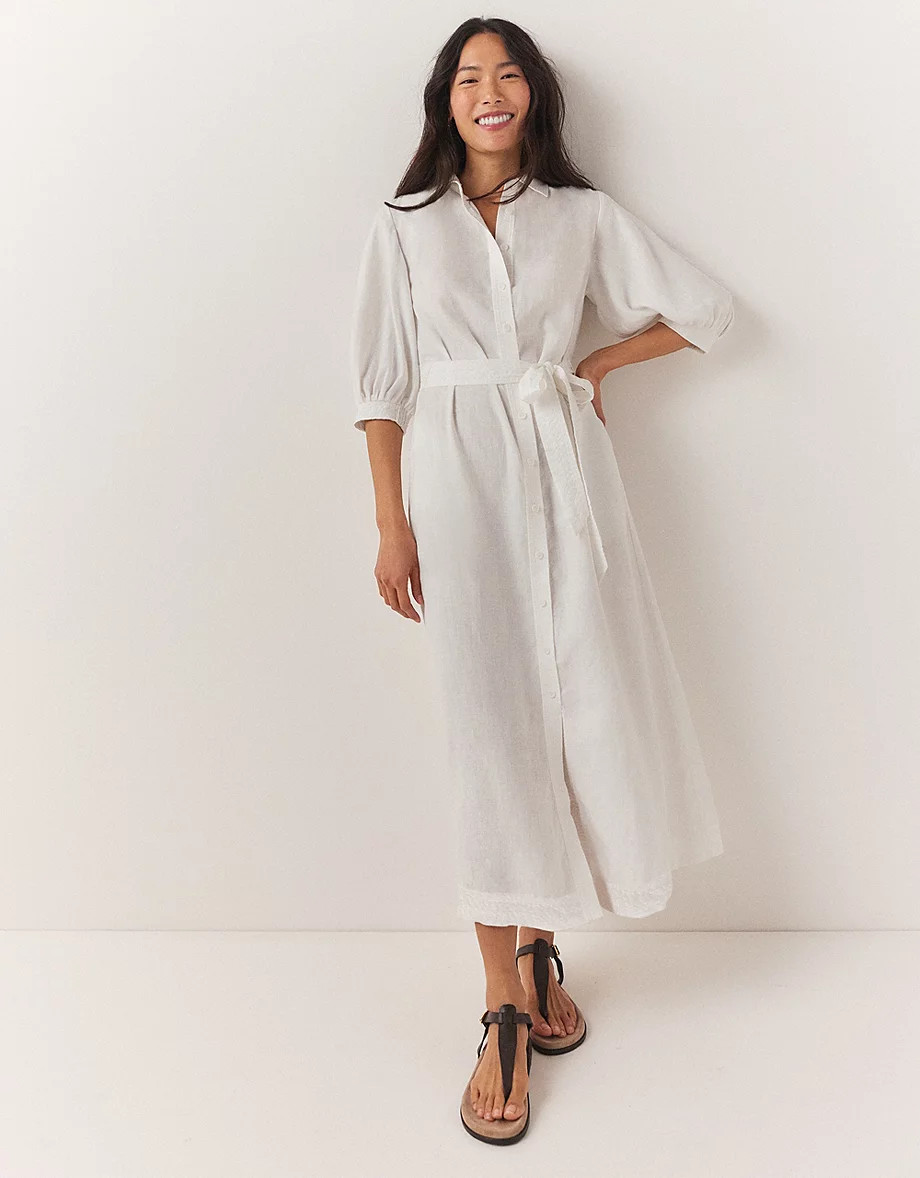 Linen Maxi Shirt Dress | The White Company (US & CA)