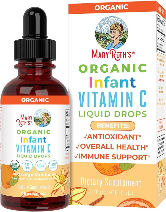 MaryRuth Organics Infant Vitamin C Drops, USDA Organic, Vitamin C Supplement for Infants, Ages 0-... | Amazon (US)