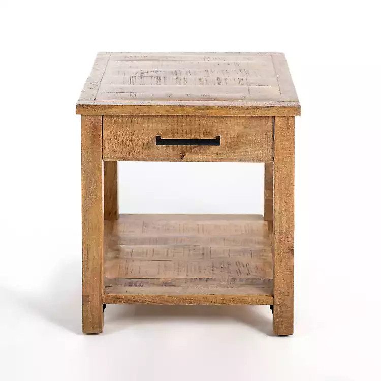 New! Easton Mango Wood Side Table | Kirkland's Home