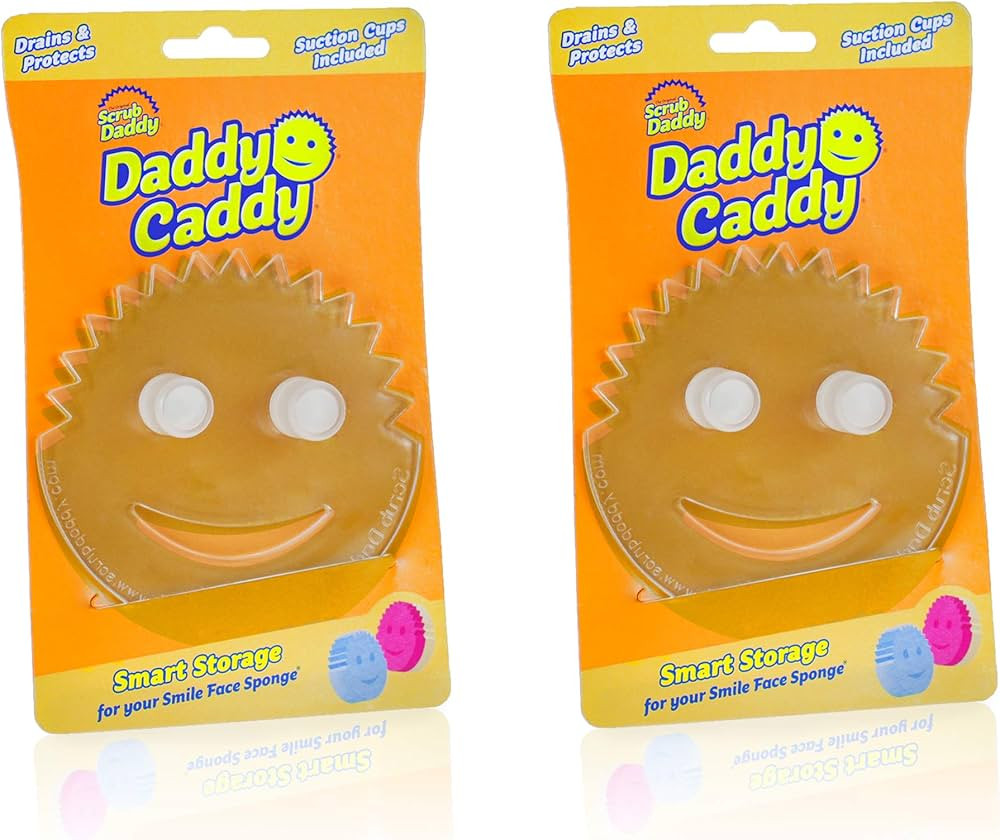 Scrub Daddy Sponge Holder - Daddy Caddy - Suction Sponge Holder for Smiley Face Sponge , Non-Slip... | Amazon (US)