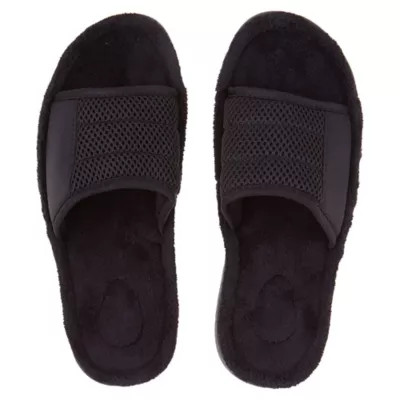 Brookstone® Easy Care Men's Slide Slippers | Bed Bath & Beyond | Bed Bath & Beyond