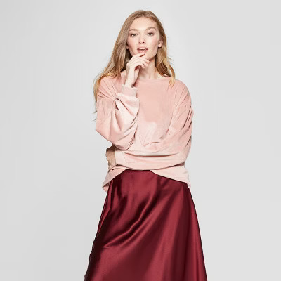Women's Long Sleeve Velour Pullover - A New Day™ | Target