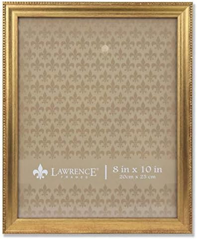 Lawrence Frames Classic Bead Picture Frame, 8x10, Gold | Amazon (US)