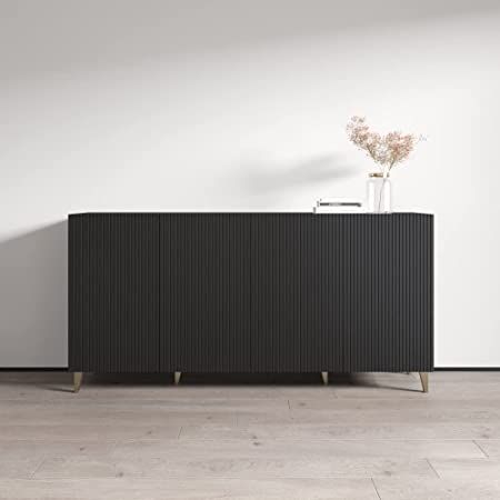 Pafos 4D 75'' Sideboard, Black | Amazon (US)