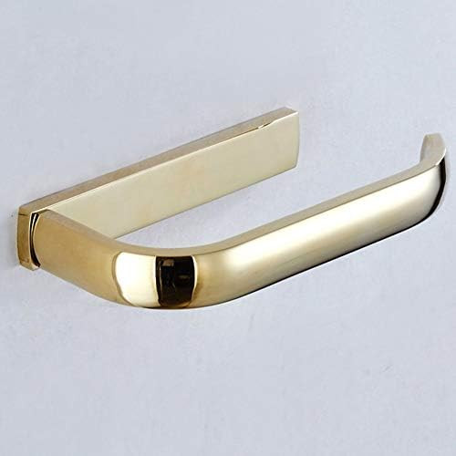 Leyden Polished Gold Toilet Paper Holder, Bathroom Toilet Roll Holder Brass Wall Mounted Tissue Hold | Amazon (US)