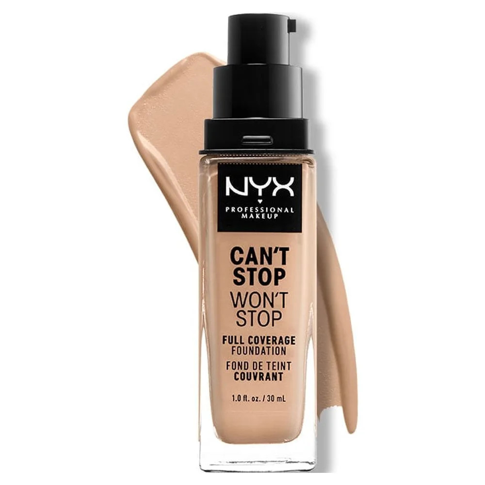 NYX Professional Makeup Can't Stop Won't Stop 24hr Full Coverage Liquid Foundation, Matte Finish,... | Walmart (US)