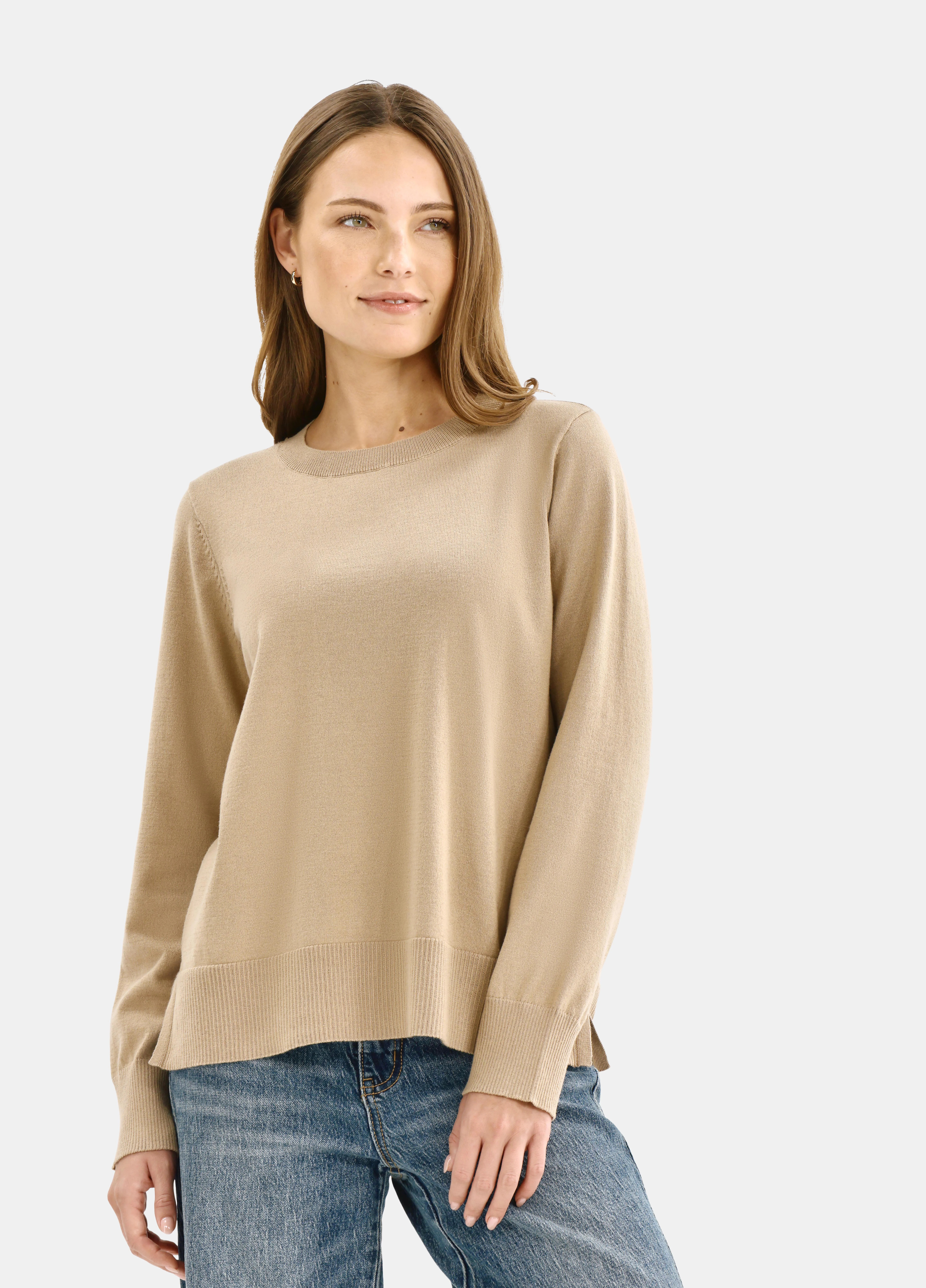 Time and Tru Women’s Fine Gauge Pullover Sweater, Size XS-3XL | Walmart (US)