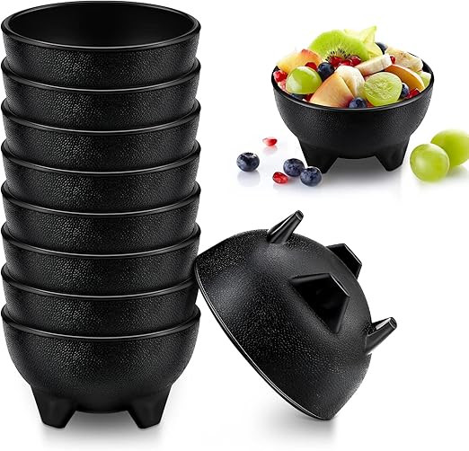 Set of 24 Salsa Bowls 13.5 oz Salsa Guacamole Plastic Bowls Mexican Dip Molcajete Bowl Chips and ... | Amazon (US)