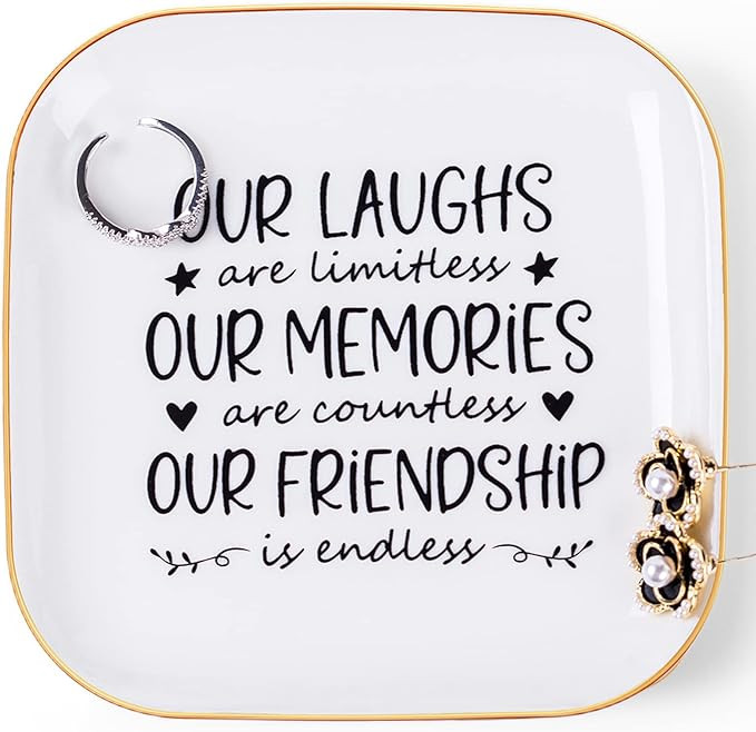 Endless Friendship Jewelry Dish, Our laughs are limitless, our memories are countless, our friend... | Amazon (US)