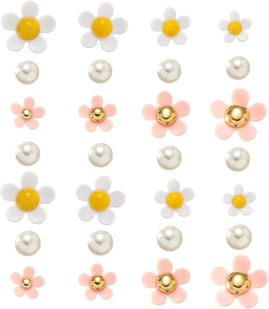 LOMOYATO Flower Shoe Charms for Croc Clog Sandals Bracelets Accessories Decoration, Cute Designer... | Amazon (US)