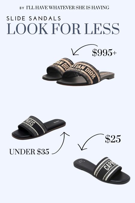 Look for less - designer inspired - slide sandals | black slides | affordable look | target sandals | target shoes | amazon sandals | amazon shoes | vacation shoes | resort shoes


#LTKSwim #LTKTravel #LTKShoeCrush