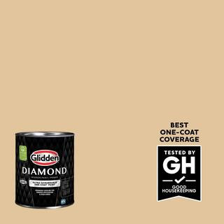 Glidden Diamond 1 qt. PPG1089-4 Faint Fawn Flat Interior Paint with Primer PPG1089-4D-04F - The H... | The Home Depot