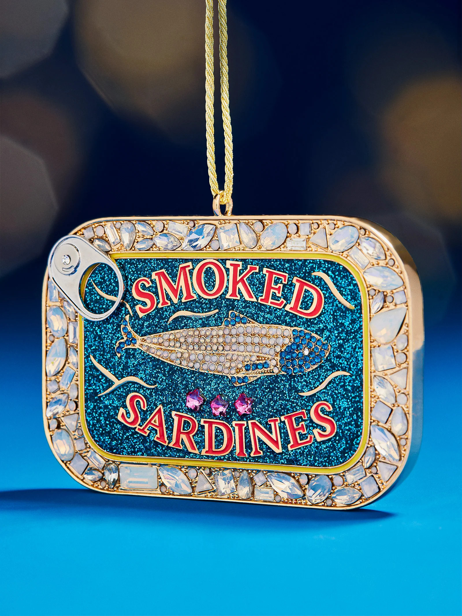 Tinsel and Tin Sardine Ornament - Sardines | BaubleBar