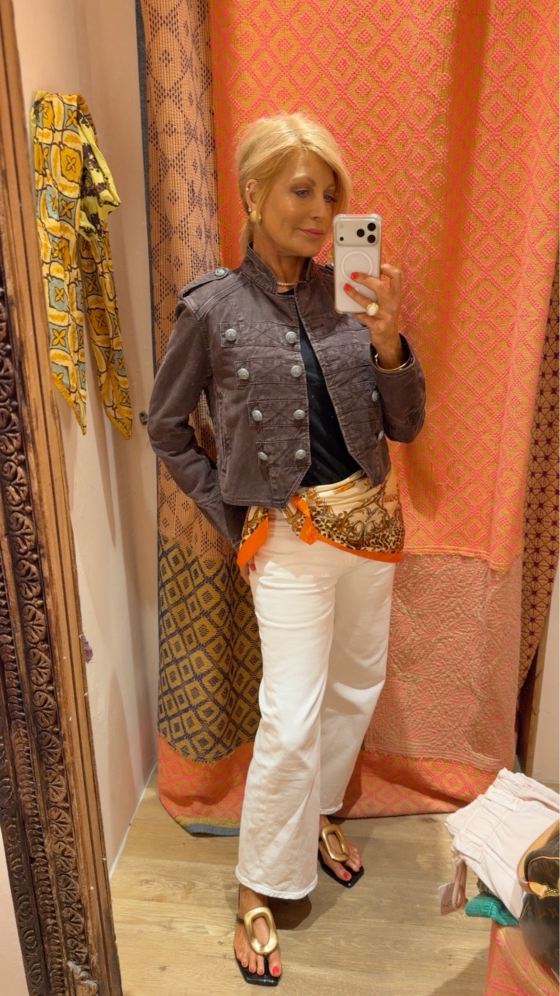 I’ve been shopping for a military style jacket & picked this one up today 
Sizes I’m wearing 
Jacket/xs
Jeans/27

#LTKootd #LTKdayinmylife #LTKvlog