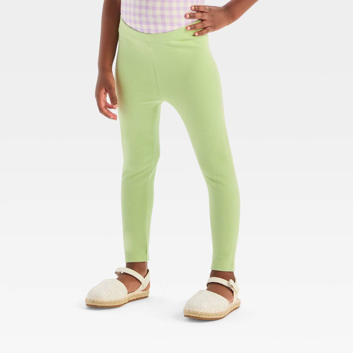 Toddler Girls' Leggings - Cat & Jack™ Green 3T | Target