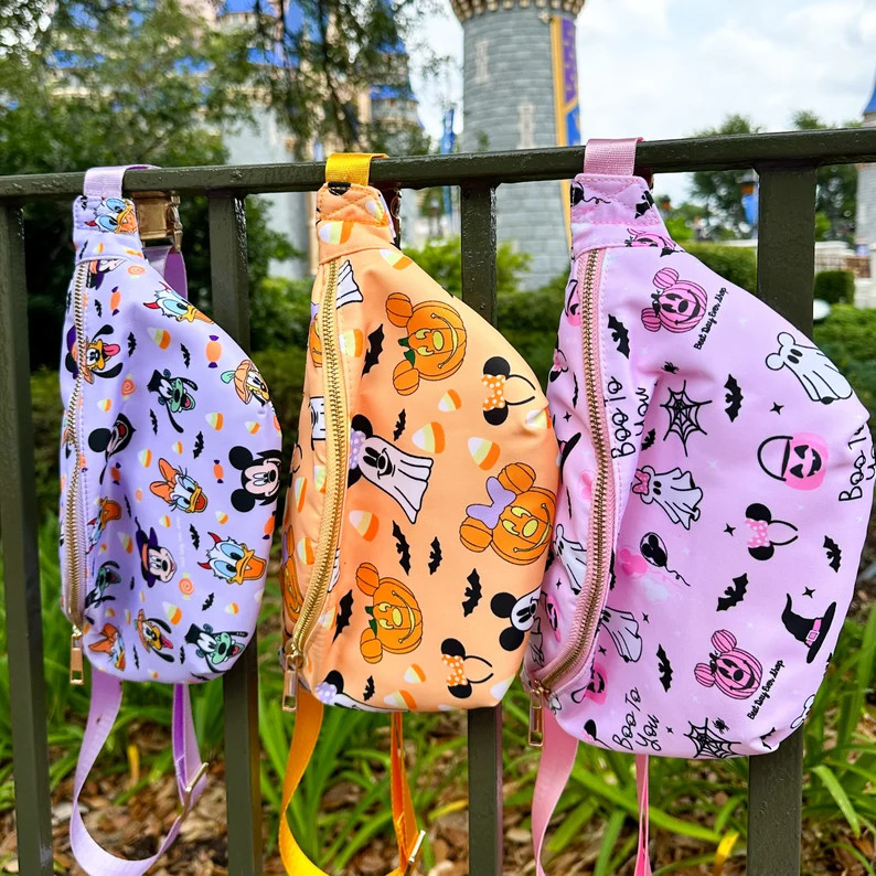 Disney Halloween Printed Fanny Pack. Minnie Halloween Fanny Mickey Pumpkin Fanny. Halloween Micke... | Etsy (US)