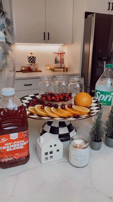 If you’re hosting a party/gathering this holiday season, this will be a hit for your friends and family. 
It’s so easy to make, check it out!

Holiday Punch Recipe 🎄🎄Save for later!!!
-64 oz. Cranberry juice 
-16 oz. Pineapple juice 
-12 oz. Sprite
-Frozen Lemonade (We used around 15 oz. of lemonade and used crushed ice in a blender) 
-Garnish with cranberries and sliced oranges 
Enjoy! 

#LTKVideo #LTKHoliday #LTKSeasonal