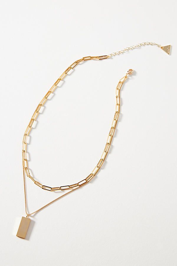 Declan Layered Pendant Necklace By Serefina in Gold | Anthropologie (US)