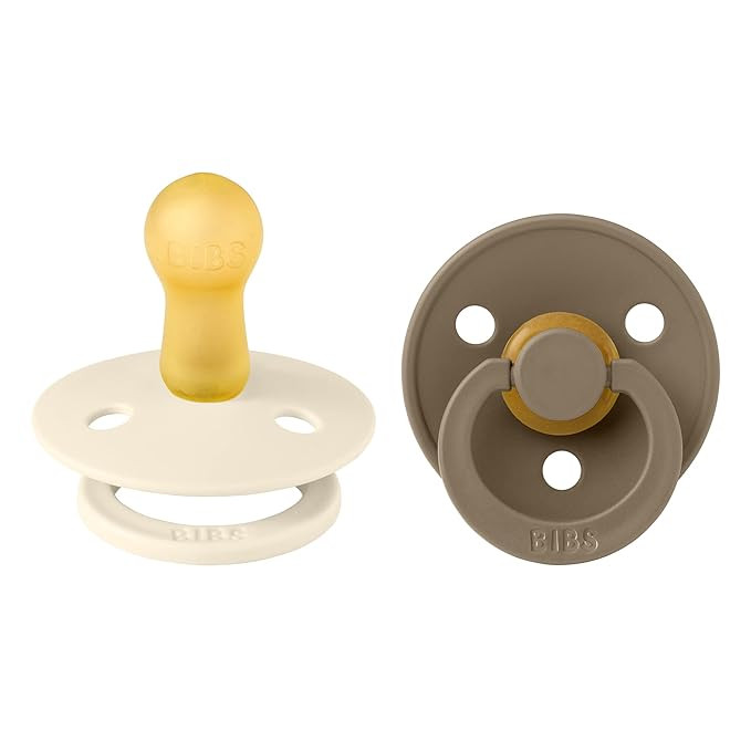 BIBS Pacifiers Colour Collection | Natural Rubber Baby Pacifier | Set of 2 BPA-Free Soothers | Ma... | Amazon (US)