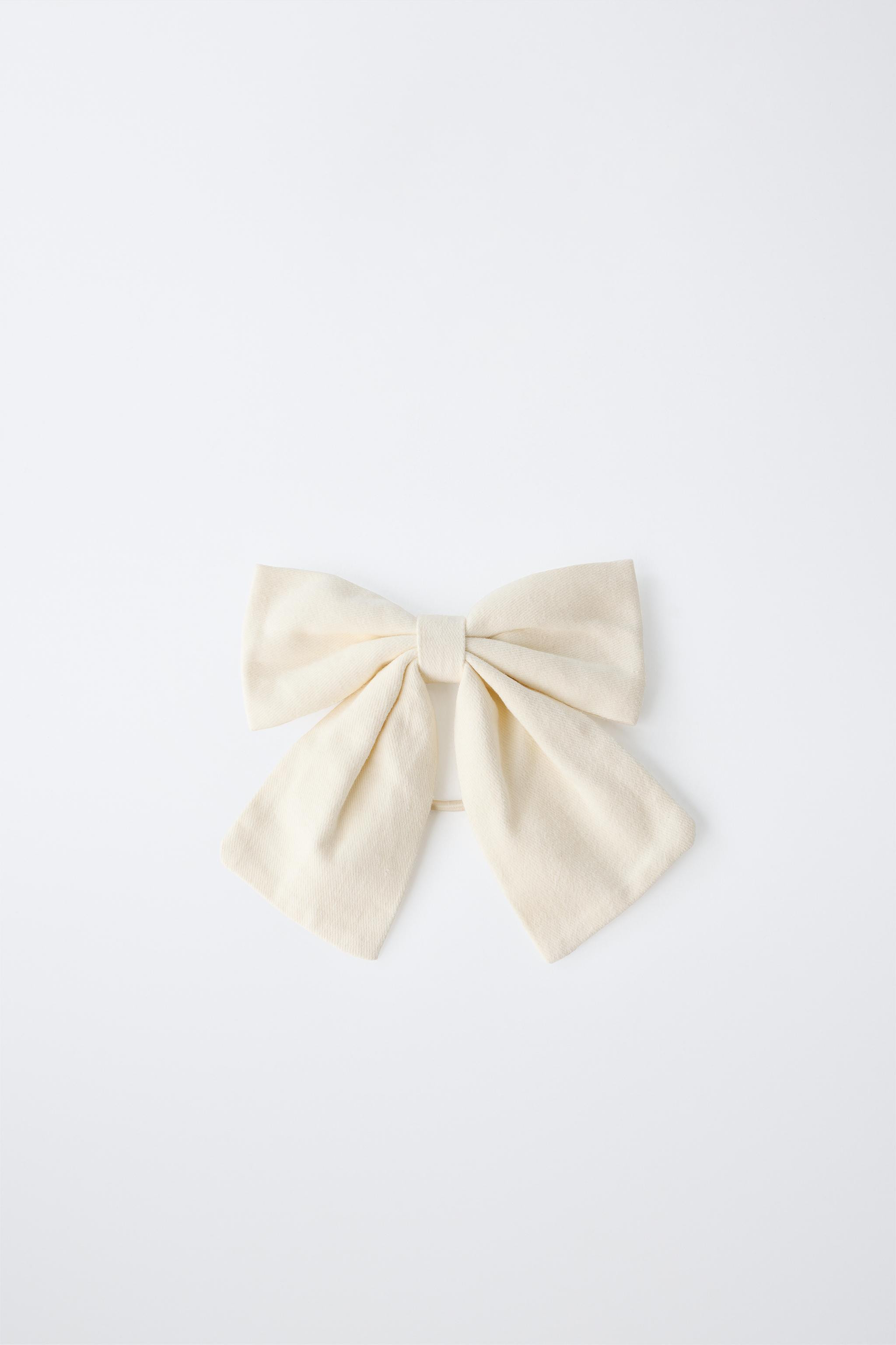 BOW SCRUNCHIE AND BARRETTE SET | Zara US