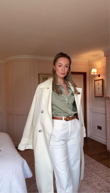 Styling Highstreet H&M pieces with high-end for this Spring look with my new white trousers and linen blouse 

#LTKSeasonal #LTKworkwear #LTKfindsunder100