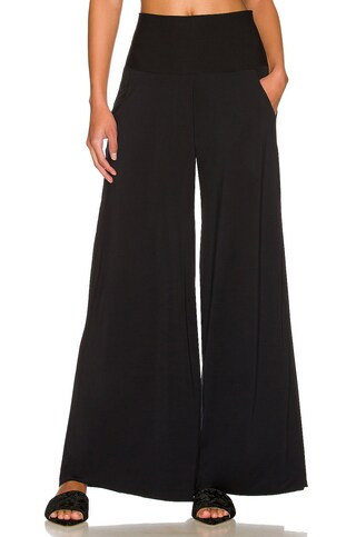 Commando Butter Wide Leg Pant in Black from Revolve.com | Revolve Clothing (Global)