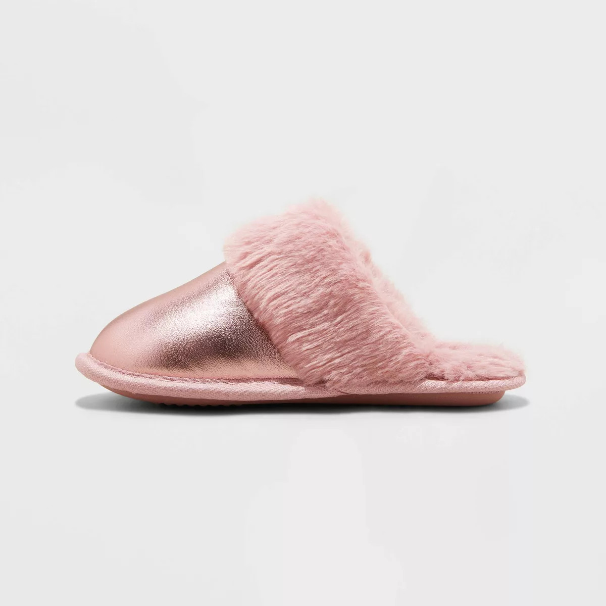Kids' Lane Metallic Scuff Slippers - Cat & Jack™ Pink | Target