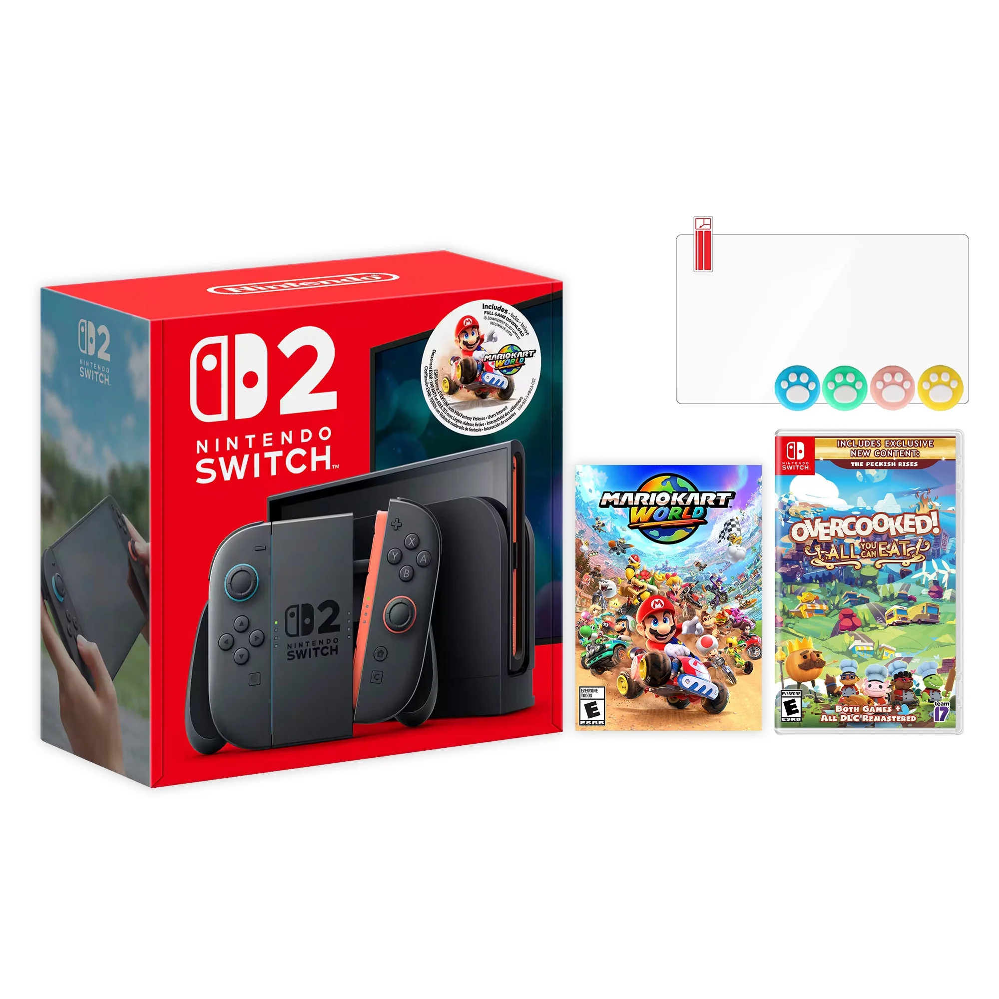 Nintendo Switch 2 Mario Kart World Bundle 256GB 7.9-Inch 1080P Screen, Joy-Con 2 with Mouse Senso... | Walmart (US)