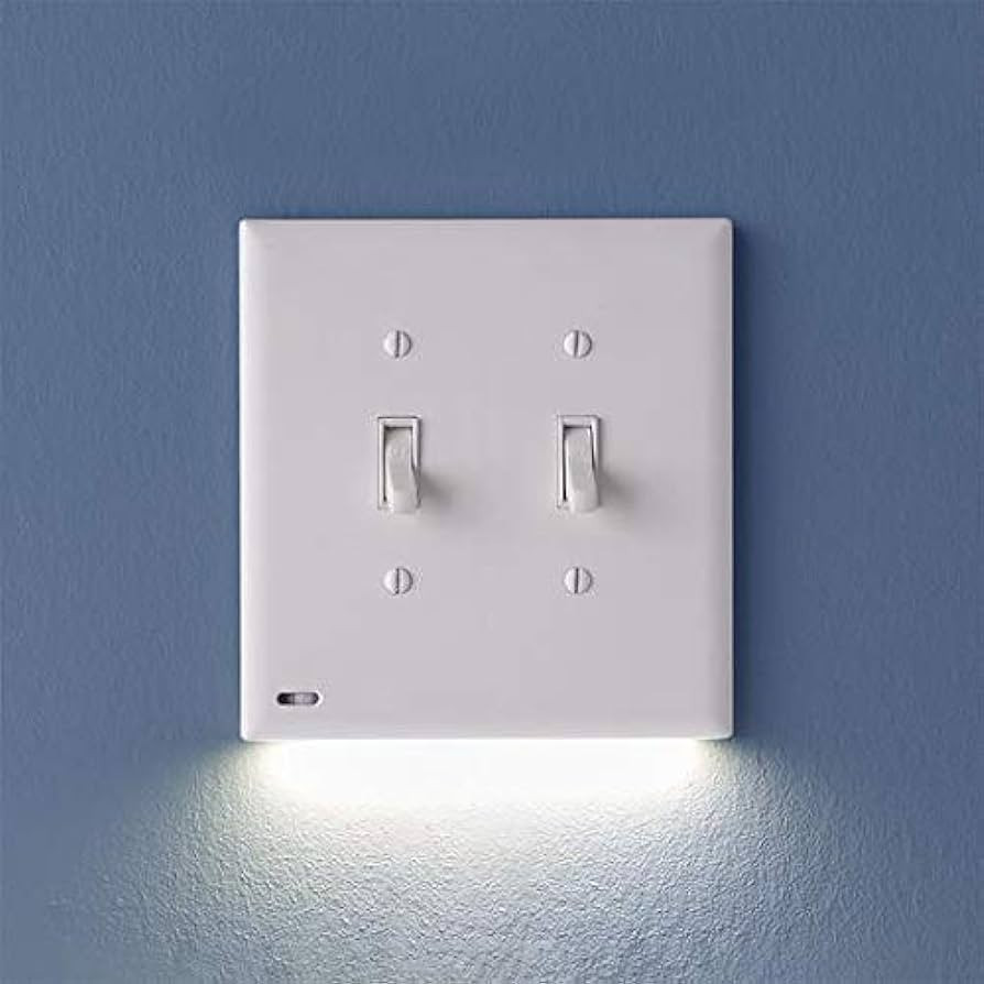Single - SnapPower SwitchLight [for Double-Gang Light Switches] - Light Switch Wall Plate with Bu... | Amazon (US)
