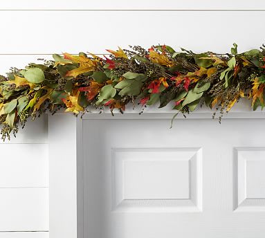Live Autumn Leaves Garland | Pottery Barn (US)
