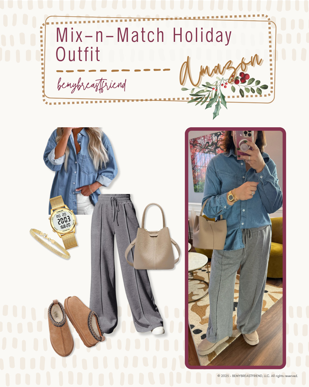 Amazon | Mix-n-Match Holiday Outfit 

 #LTKHoliday #LTKgrwm #LTKmomlife