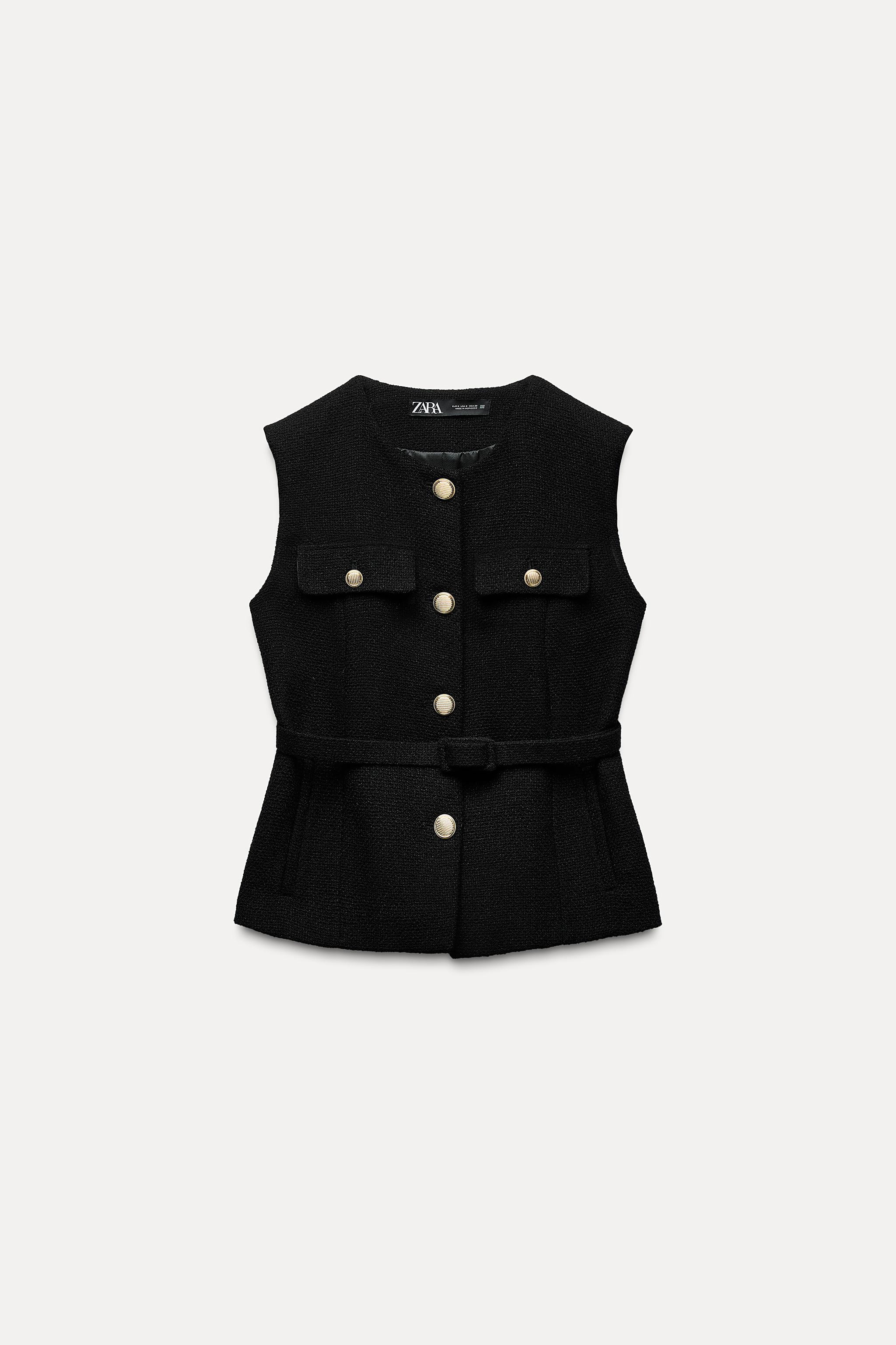 STRUCTURED BELTED VEST | Zara US